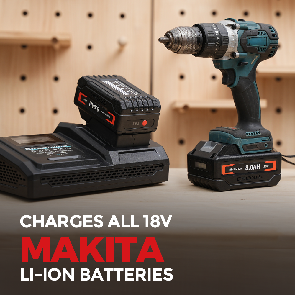 6 Amp Fast Charger for Makita 18V Lithium-Ion Battery Pack - Ceenr
