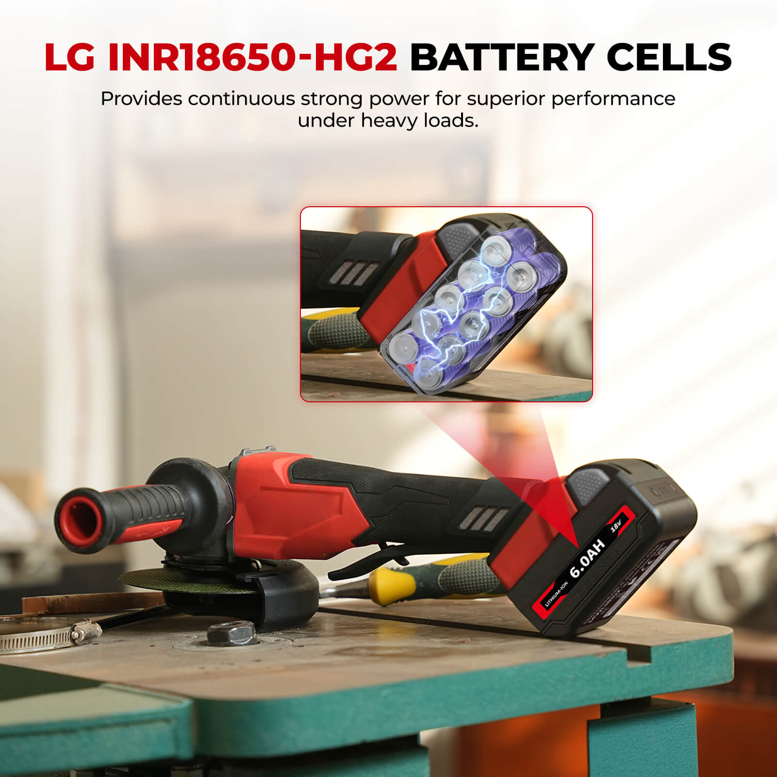 Ceenr 6.0Ah Battery For Milwaukee 18V | Model M 18